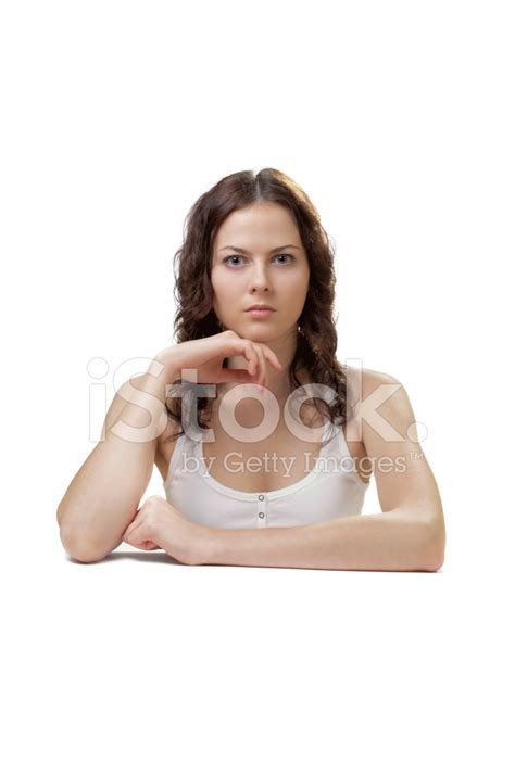 Pretty Serious Girl Stock Photo Royalty Free Freeimages