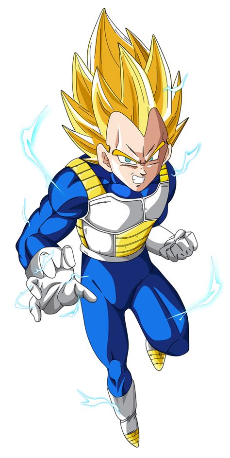 Super saiyan 3 is a famous dragon ball z transformation, but it's one that vegeta never mastered or even touched. vegeta super saiyajin by naironkr | Stiker, Jenis