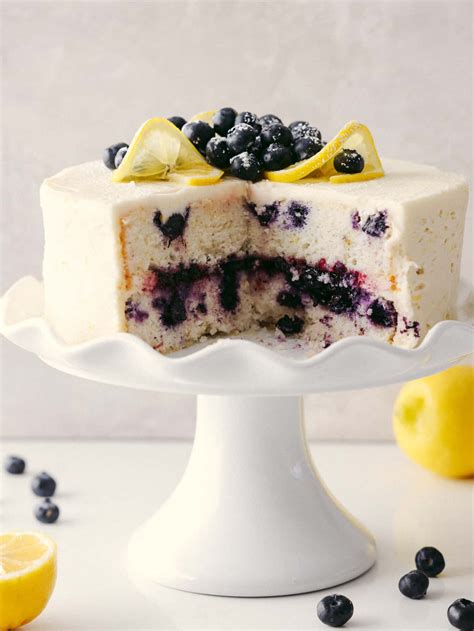 Lemon Blueberry Birthday Cake