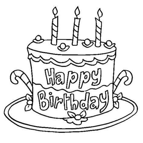 Add your name or write a birthday message in your favorite fonts, sizes, and colors. Delicious Happy Birthday Cake Coloring Page : Color Luna