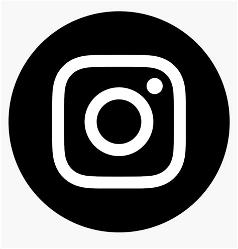 Instagram Icon White On Black Circle Vector Instagram Logo White Hd