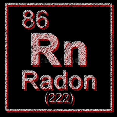 Radon Gas Text Design Concept It Is A Dangerous Noble Radioactive Gas