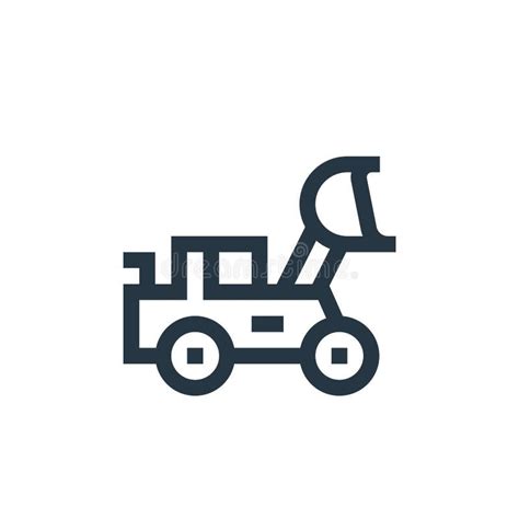 Loader Icon Vector From Machinery Concept Thin Line Illustration Of