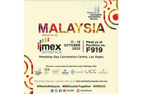 Boosting Malaysias Business Events At Imex America 2022 Travel Span