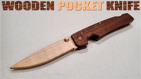 How To Make A Wooden Pocket Knife With Hand Tools 