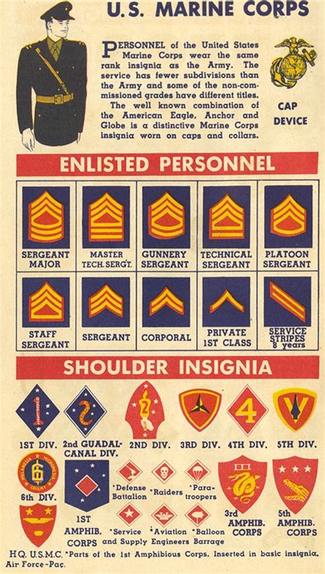 The Good War For Design Marine Corps Ranks Military Insignia
