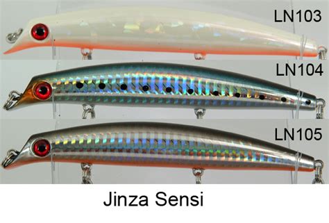 Jinza Sensei Hard Plastic Lures Shallow Runners Veals Mail Order