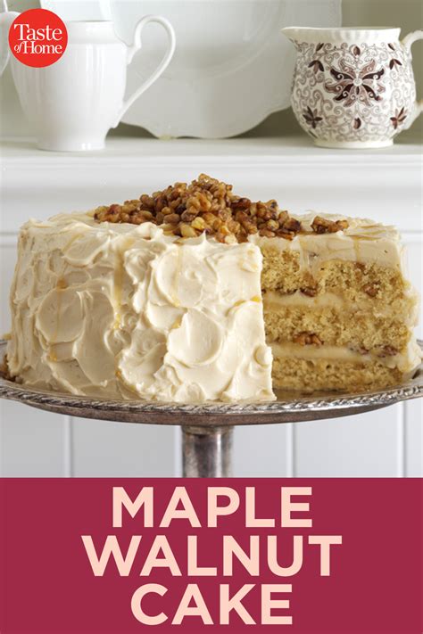 Maple Walnut Cake Recipe Walnut Cake Fall Cakes Cake