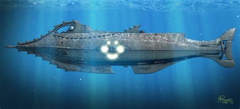 20000 Leagues Under The Sea 2012 4096x1862 Nautilus Submarine
