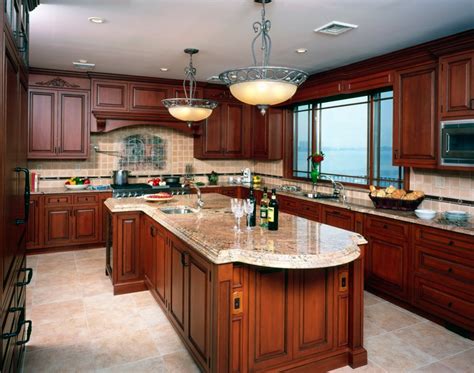 Among other kitchen cabinet wood types, while pine is cheaper, mahogany is quite premier! Pictures of Kitchens with Cherry Cabinets - Home Furniture ...