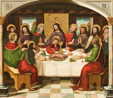 The Last Supper Painting The Last Supper By Master Of Portillo The