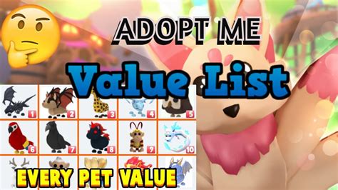 All Pets Value List In Adopt Me May 2022 Values Of All Pets In Roblox