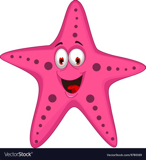 Download Cute starfish cartoon Royalty Free Vector Image