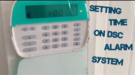 How To Set Time On Dsc Alarm System Youtube
