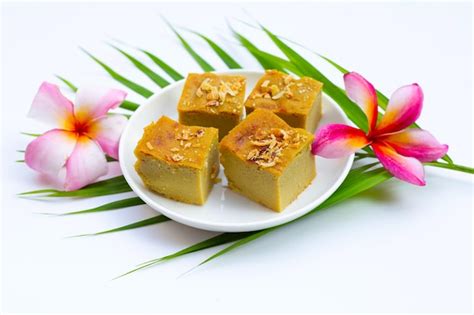 Premium Photo Thai Dessert Mung Bean Custard