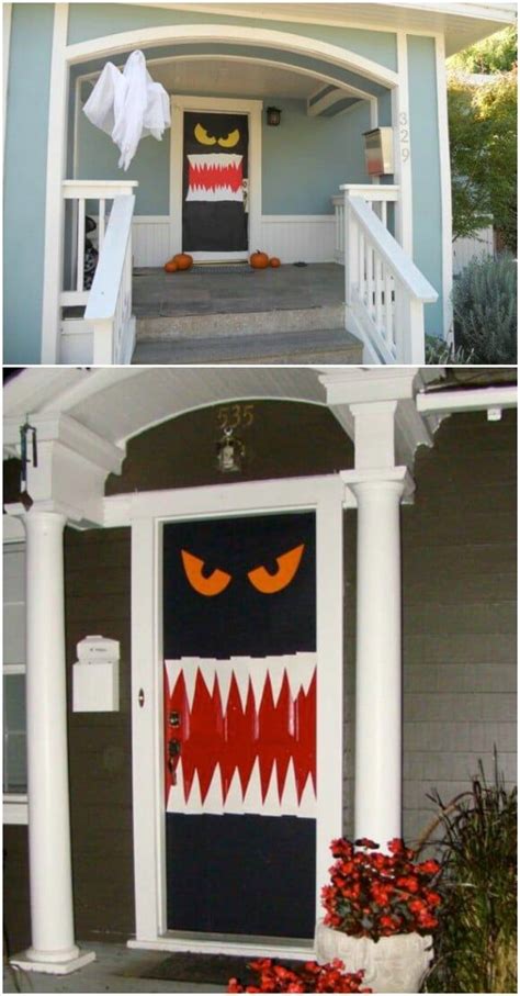 30 Monster Doors And Monster Wreaths To Greet Trick Or Treaters This