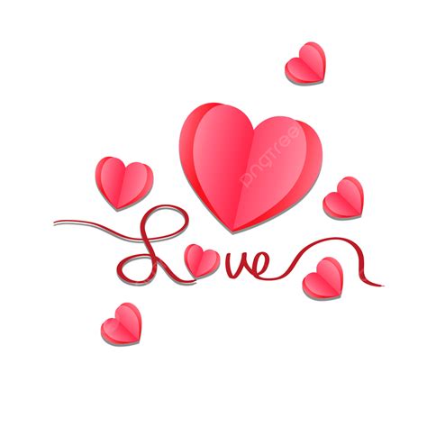 Valentine Love Elements Hd Transparent Red Love Origami Valentines Day
