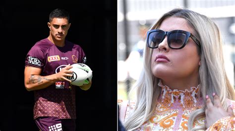 brisbane woman 18 fined over sex tape featuring broncos nrl player kotoni staggs au