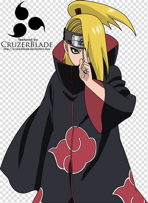 Naruto Blonde Haired Character Wearing Black And Red Cloud Robe