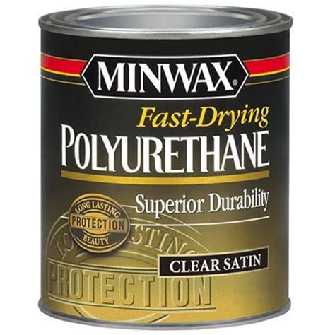 Minwax 230104444 Fast Drying Polyurethane Satin 12 Pint