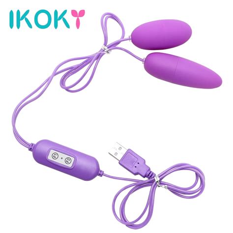 ikoky vibrating eggs 12 frequency 2 shapes multispeed usb vibrators sex toys for women female