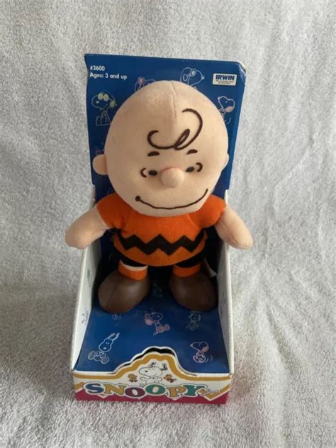peanuts snoopy charlie brown plush doll by irwin new in box 24 99 picclick