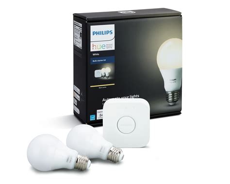 Warm White 530337 Philips Hue A19 60w Led Smart Light Bulb Starter Kit
