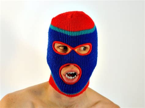 70s Balaclava Ski Mask Face Opening Robber Mugger Mexican Etsy Ski Mask Balaclava Skiing