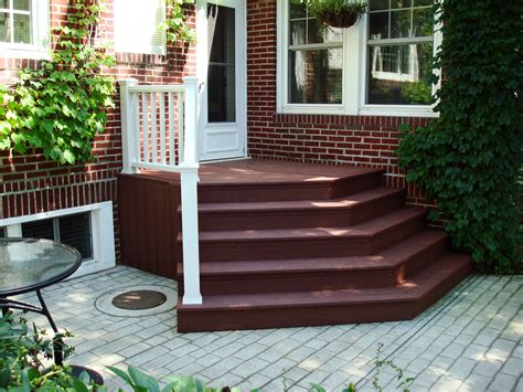 New Lenox Composite Deck Stairs Halo Construction Services Llc