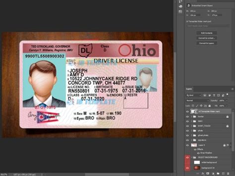 Ohio Driving License Psd Template Old Driving License Template