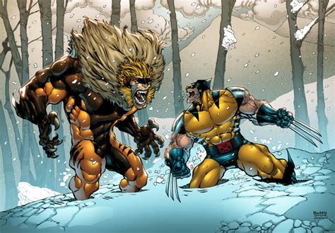 Wolverine And Sabertooth By Alonsoespinoza Sabertooth Wolverine