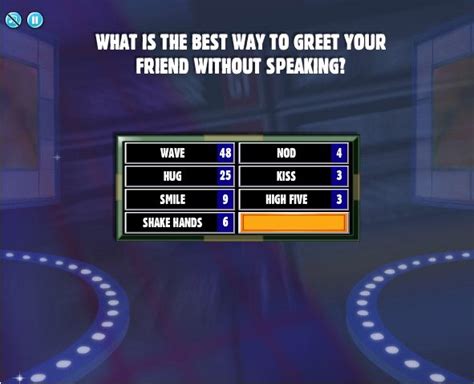 It is centered around competing with friends or playing solo for the highest amount of points through three rounds per game. Family Feud answers excited | Jesse Friend Family Feud ...