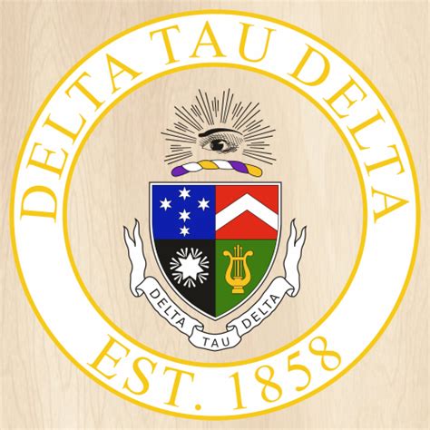 Delta Tau Delta Circle Crest Svg Delta Tau Delta Png Delta Tau