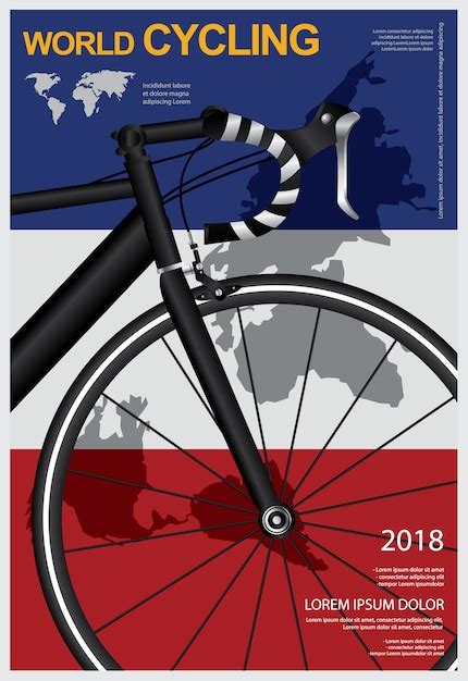 Premium Vector Cycling Poster Design Template Vector Illustration