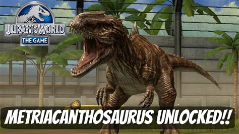 Metriacanthosaurus Evolution Jurassic World The Game Youtube