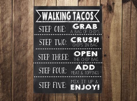 Check spelling or type a new query. Taco Bar Sign Walking Tacos Sign Make Your Own Tacos
