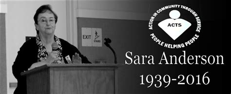 Remembering Sara Anderson Acts Latest News