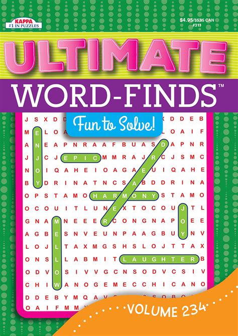 Ultimate Word Finds Puzzle Book Word Search Volume 234 By Kappa Books