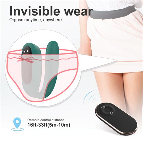 s hande remote control dual vibrator wearable g spot stimulator for women
