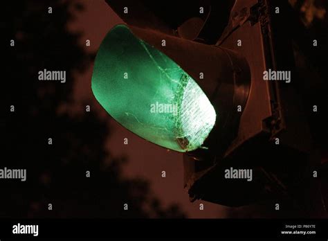 Green Traffic Light Stock Photo Alamy