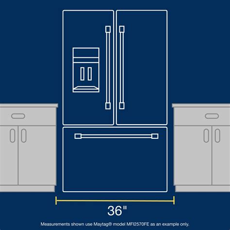 Refrigerator Sizes A Guide To Measuring Fridge Dimensions Maytag