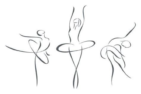Ballet Silhouette Line Art Drawings Minimalist Art Dance Art