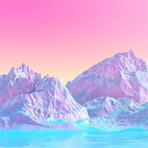 Incredible Pastel Mountain Background References