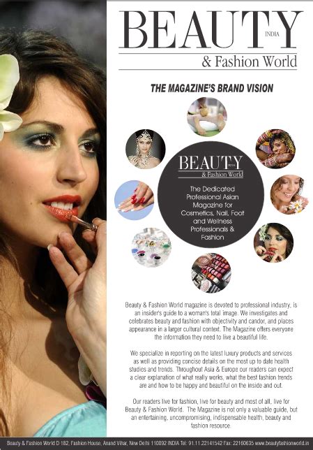 Beauty And Fashion World Magazine Advertisement Via