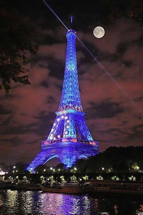 Purple Eiffel Tower Tour Eiffel Beautiful Paris