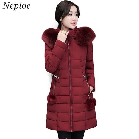 Neploe Winter New Women Parkas Korean Fashion Slim Down Cotton Jacket