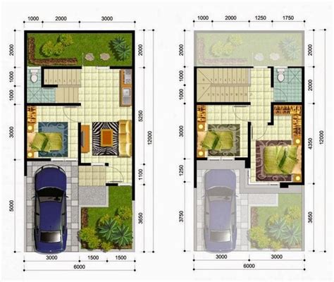 Desain rumah minimalis 6x11 1 lantai. denah rumah minimalis 6x11 2 lantai yg minimalis | Denah ...