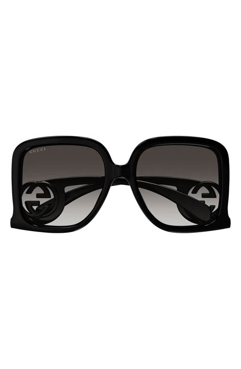 gucci 58mm gradient square sunglasses nordstrom