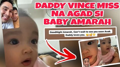Baby Amarah Update Daddy Vince Miss Na Si Baby Amarah Kaya Face Time