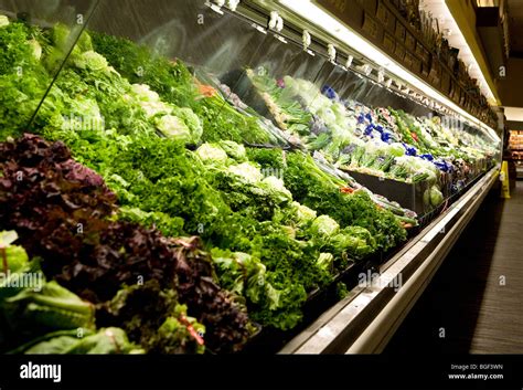 Fresh Produce On Display In A Grocery Store Stock Photo Alamy